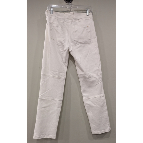 Emerson Frye Mick 3 Ivory Distressed Denim Jeans Size 4 - Picture 6 of 11